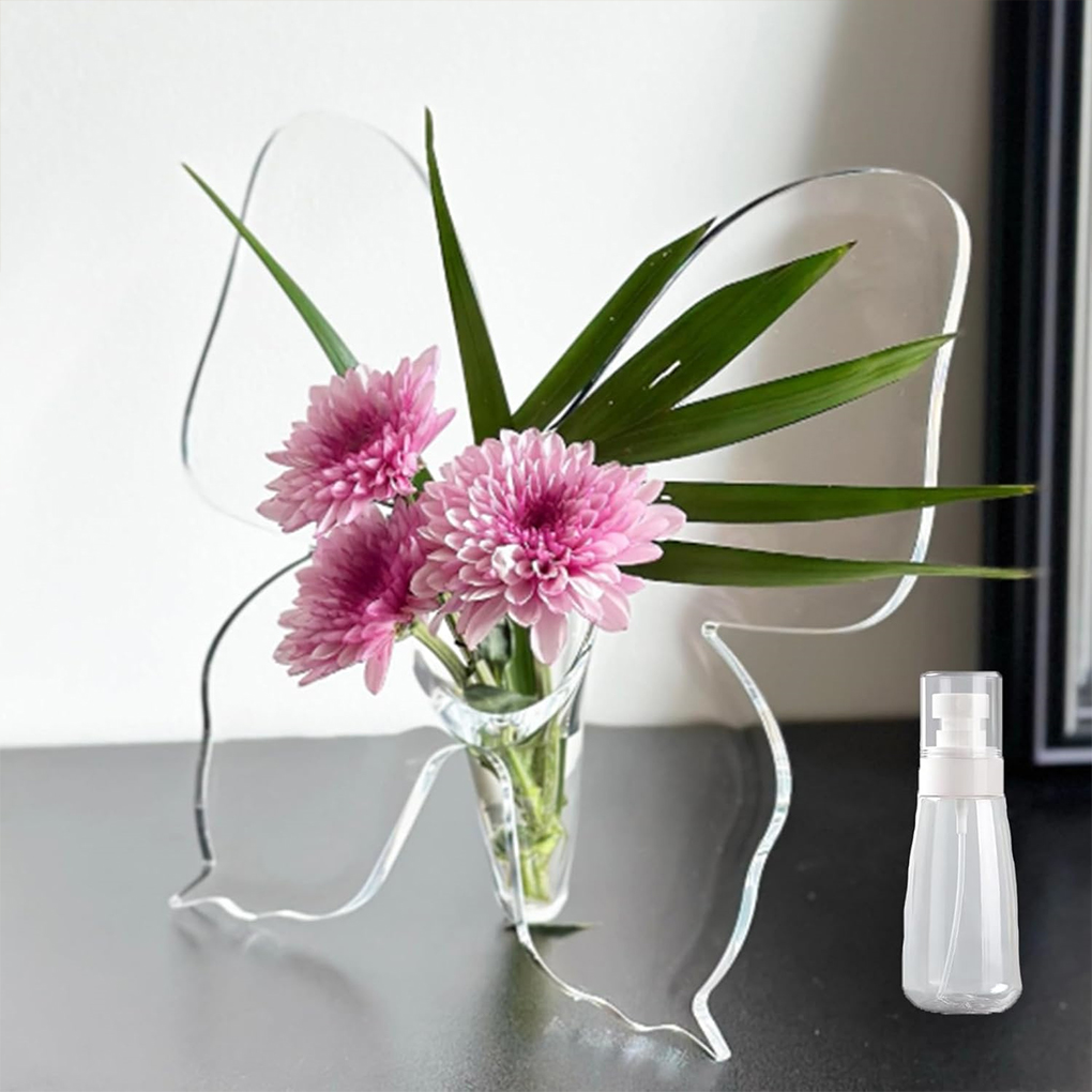 Transparent Butterfly Acrylic  - Home Decor Vase recension och pris