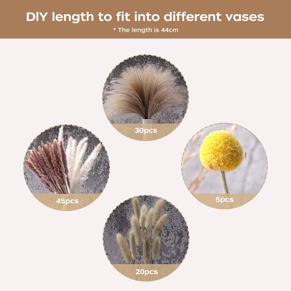 Dried Pampas Grass Bouquet Nat - Dried Flower Bouquet recension och pris