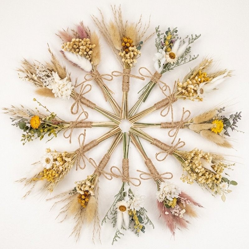 Mini Dried Flower Bouquet Natu - Dried Flower Bouquet recension och pris
