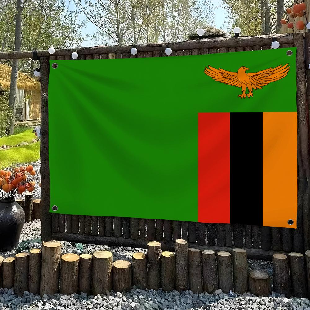 Zambia Custom Flag Wall Hangin - Home Decor Zambia recension och pris