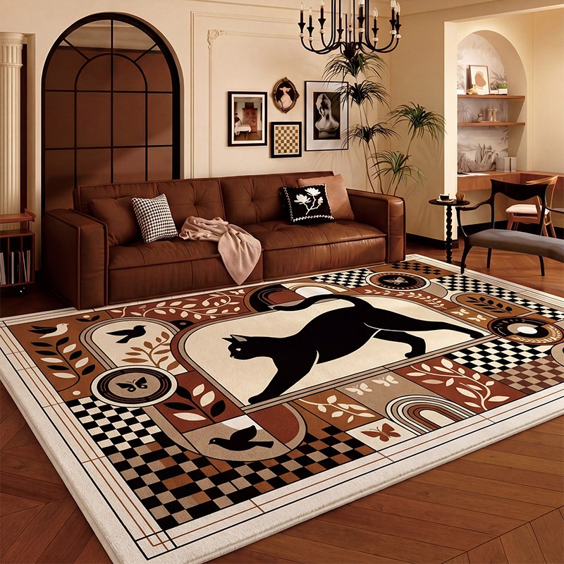 Checkerboard Black Cat Living  - Home Decor Ig recension och pris
