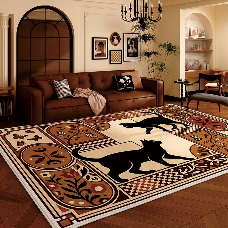 Checkerboard Black Cat Living  - Home Decor Ig recension och pris