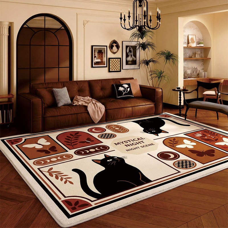 Checkerboard Black Cat Living  - Home Decor Ig recension och pris