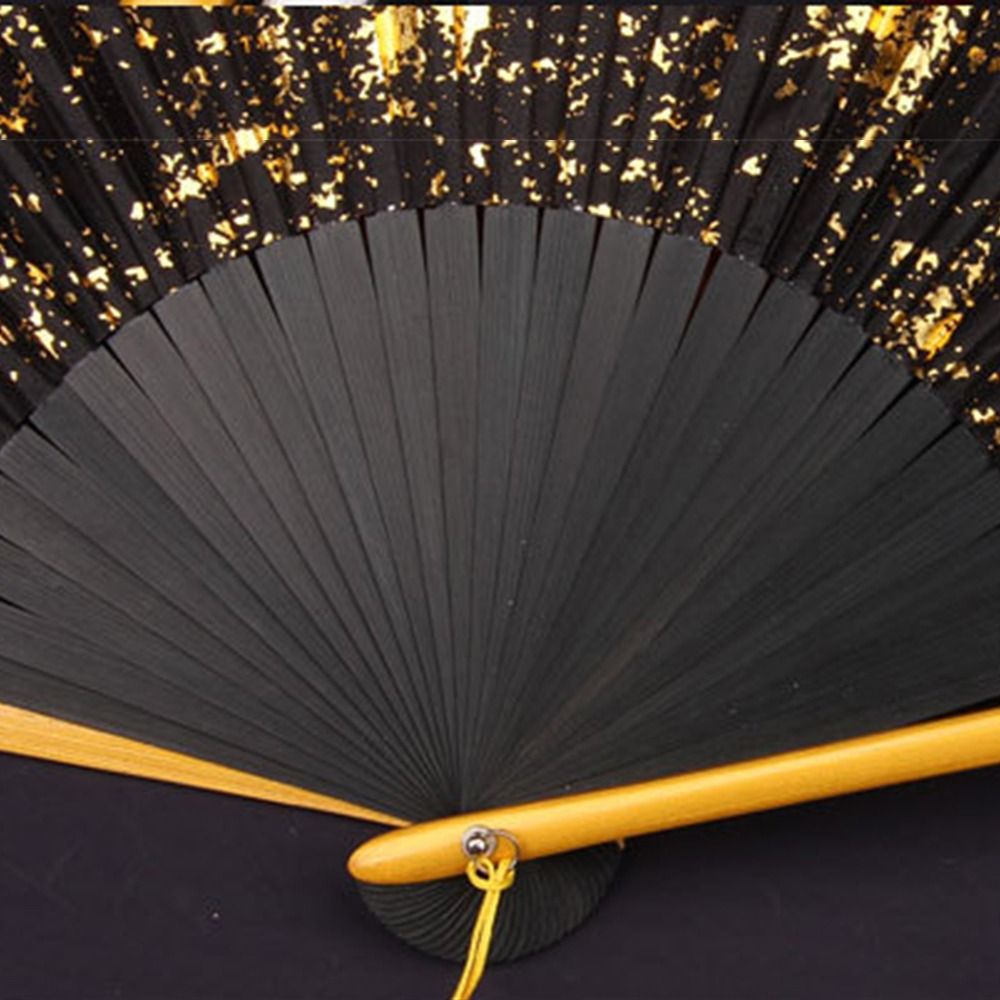 Portable 6inch Folded Fan Gold - Bamboo Photo Frame recension och pris