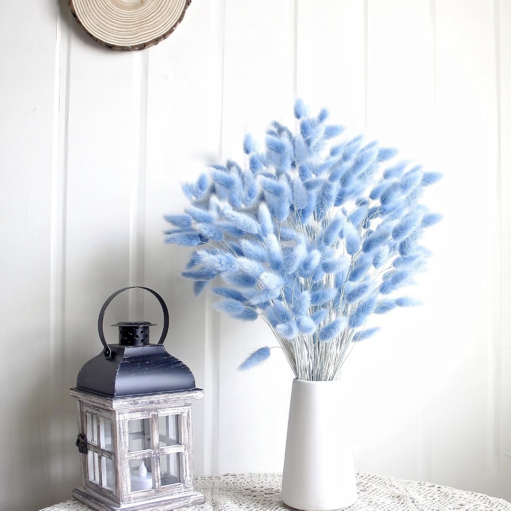 100PCS Blue Hare's-tail Grass  - Dried Flower Bouquet recension och pris