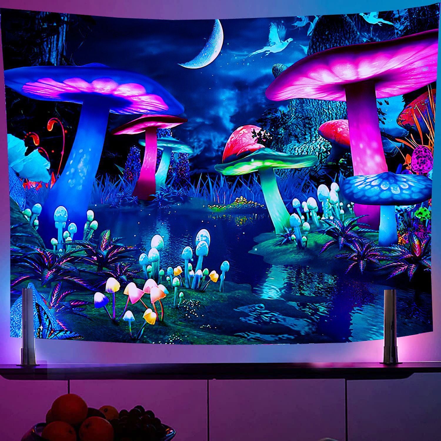 Psychedelic UV Reactive Fluore - Home Decor Under 100 recension och pris