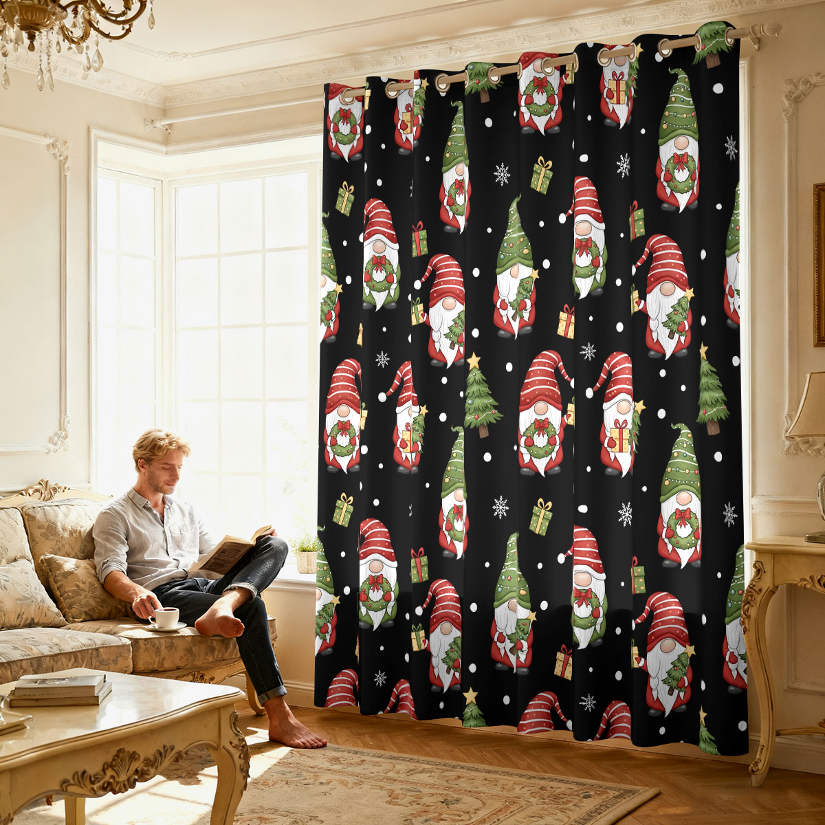 Christmas Dwarf Xmas Tree Gift - Home Decor Curtain recension och pris